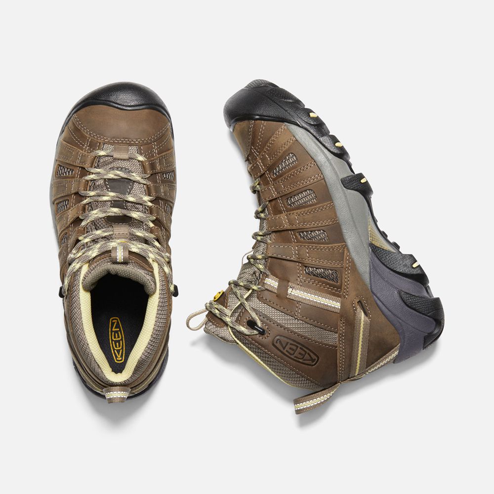 Botas de Seguridad Keen Mexico Marrom - Mujer Voyageur Mid - CA2571683